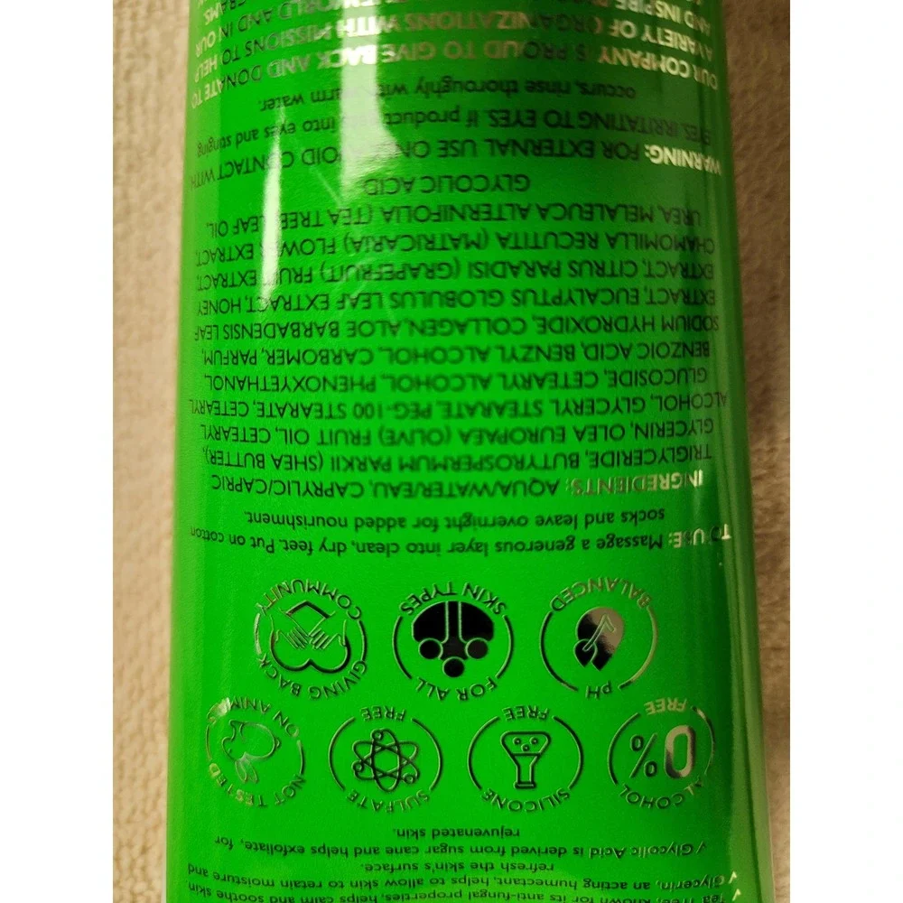 SpaScriptions Collagen‎ Restoring Foot Cream Tea Tree Glycerin 8 fl oz  NEW